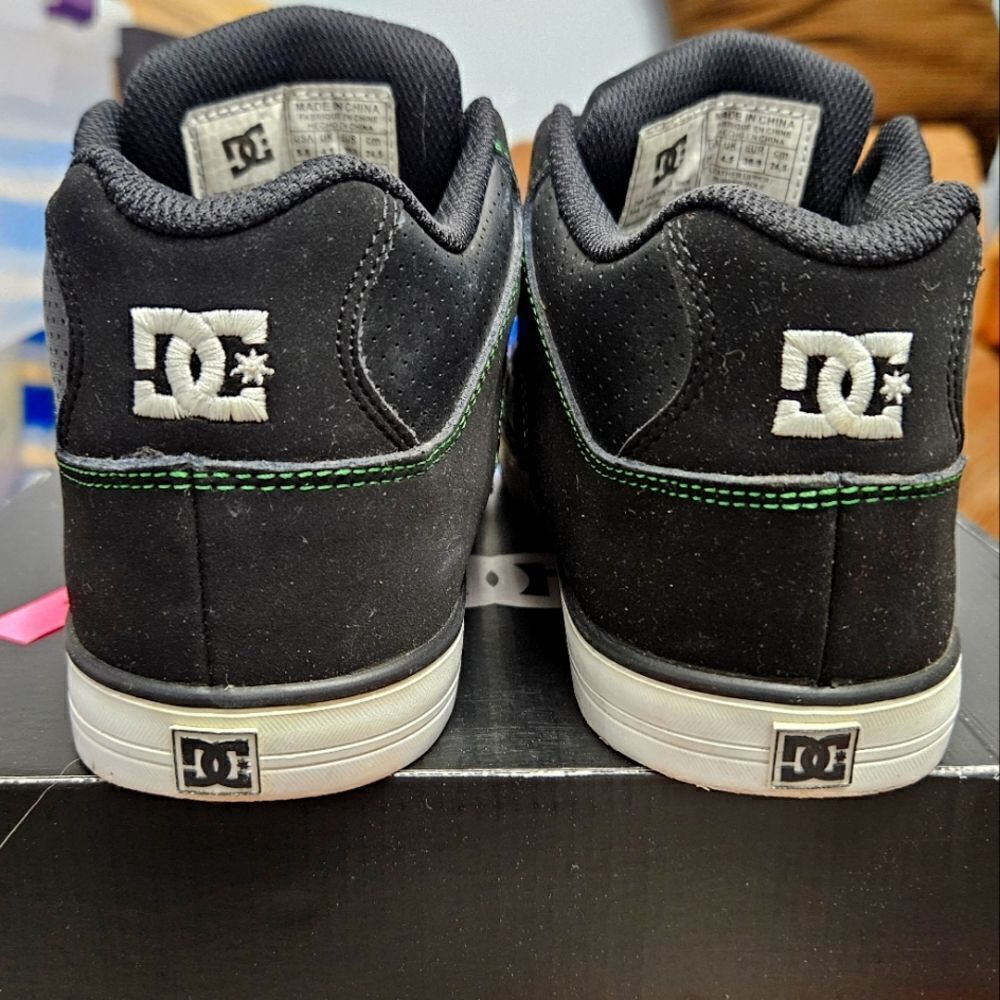 DC RADAR RASTA STITCH MID YOUTH 5.5 USA SNEAKER SKATE SHOE rare - Picture 4 of 12